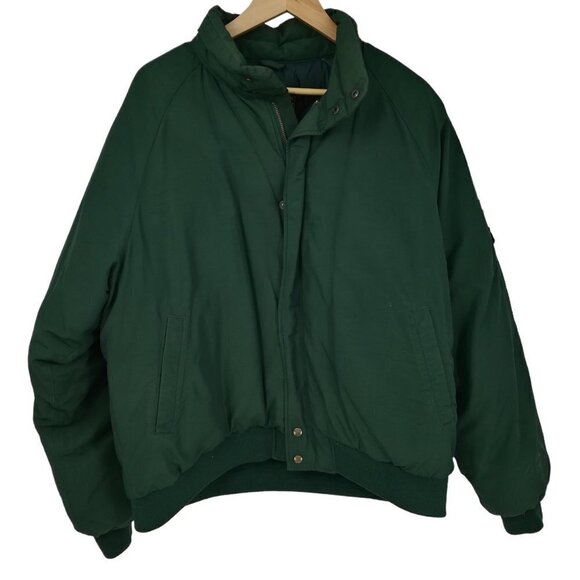 Eddie Bauer Goose Down Puffer Green Mens Jacket Size XL Parka Winter Snow Ski - Picture 1 of 9
